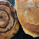The bottoms of cinnamon rolls